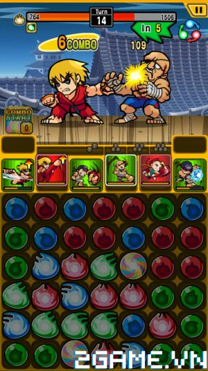 Street Fighter Puzzle Spirits – Khi huyền thoại đối kháng kết hợp xếp hình trên mobile