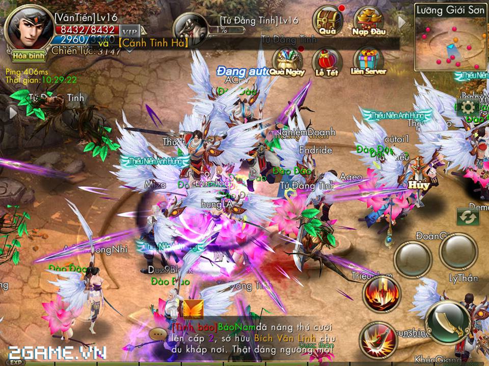 Rất nhiều fan game MU Online và VLTK đổ xô vào chơi Kiếm Tung mobile