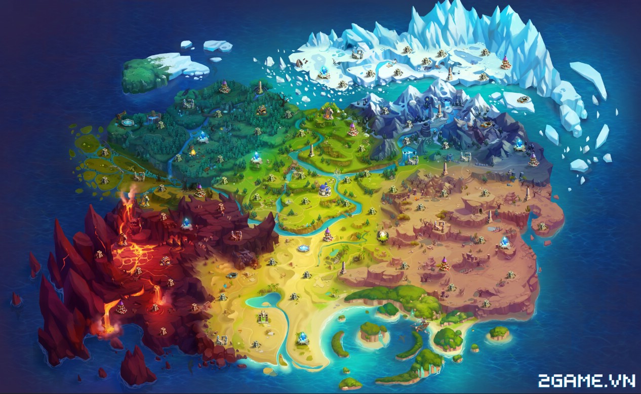 X Hero – Tìm hiểu Bản đồ thế giới và chức năng Arena