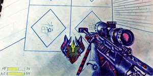 Gặp gỡ tay chơi Crossfire Legends thích súng nào thì vẽ súng đấy ra giấy!
