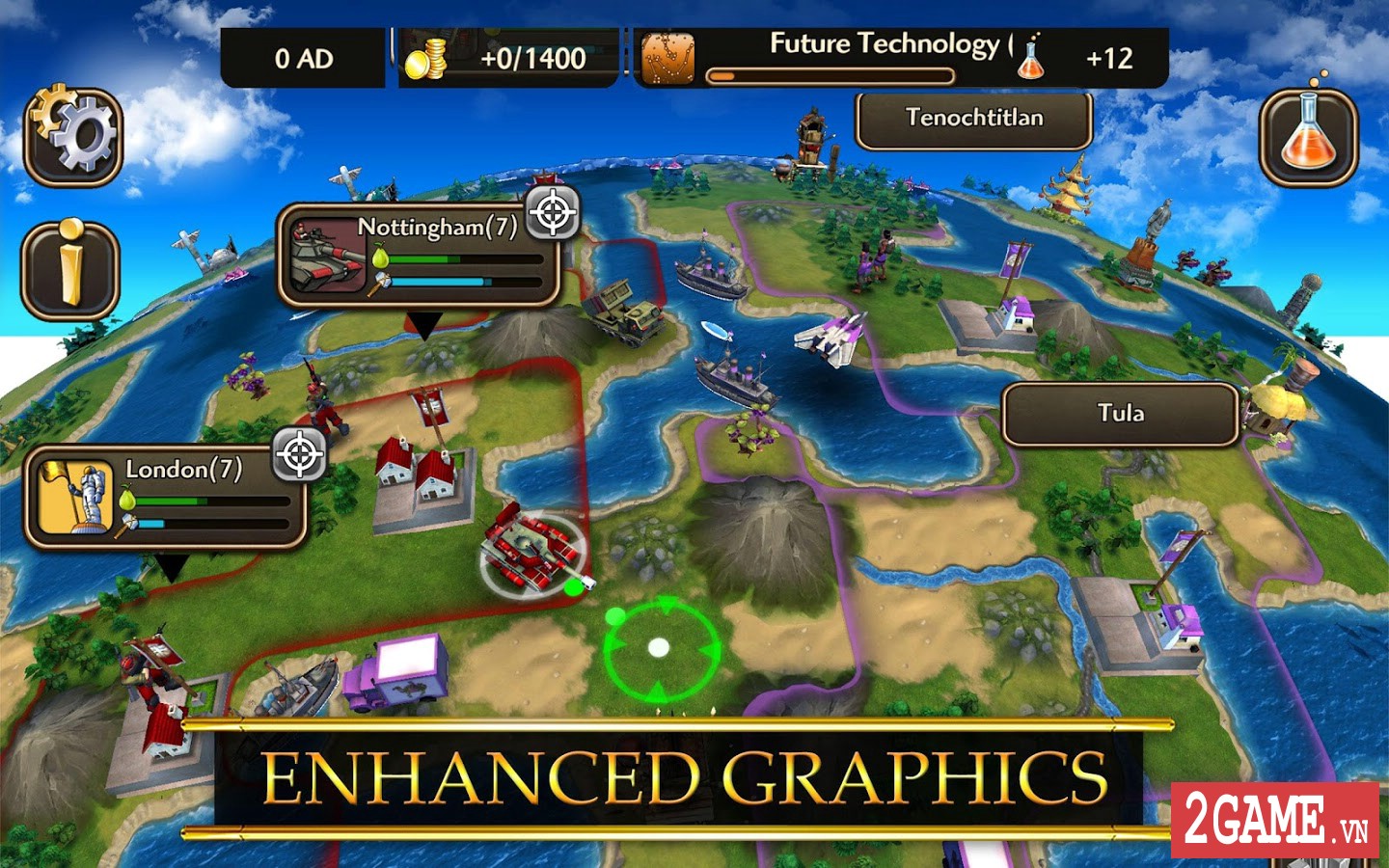 Civilization Revolution 2 – Game mobile chiến thuật dàn quân chiếm đất siêu hấp dẫn