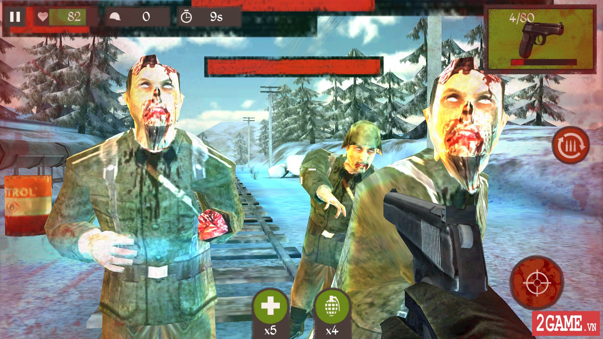 Game bắn súng Blitz Brigade cập nhật chế độ zombie đầy thú vị