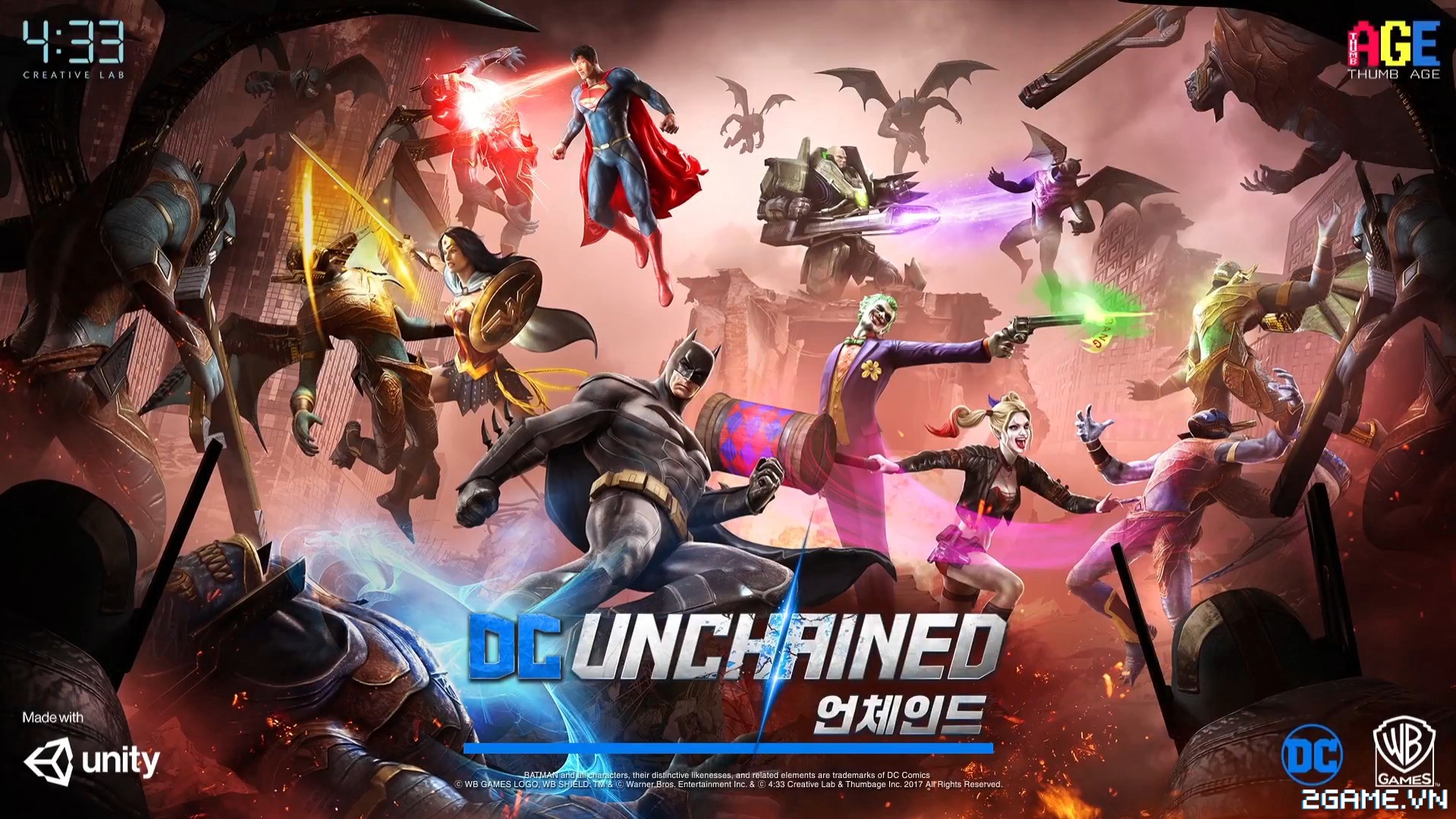 DC Unchained – Game mobile nhập vai hành động lấy chủ đề Siêu Anh Hùng mới nhất từ Hàn Quốc