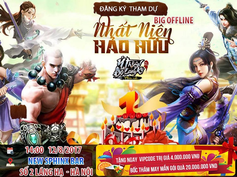 Có gì Hot tại buổi offline game Ỷ Thiên 3D một tuổi tại Hà Nội?