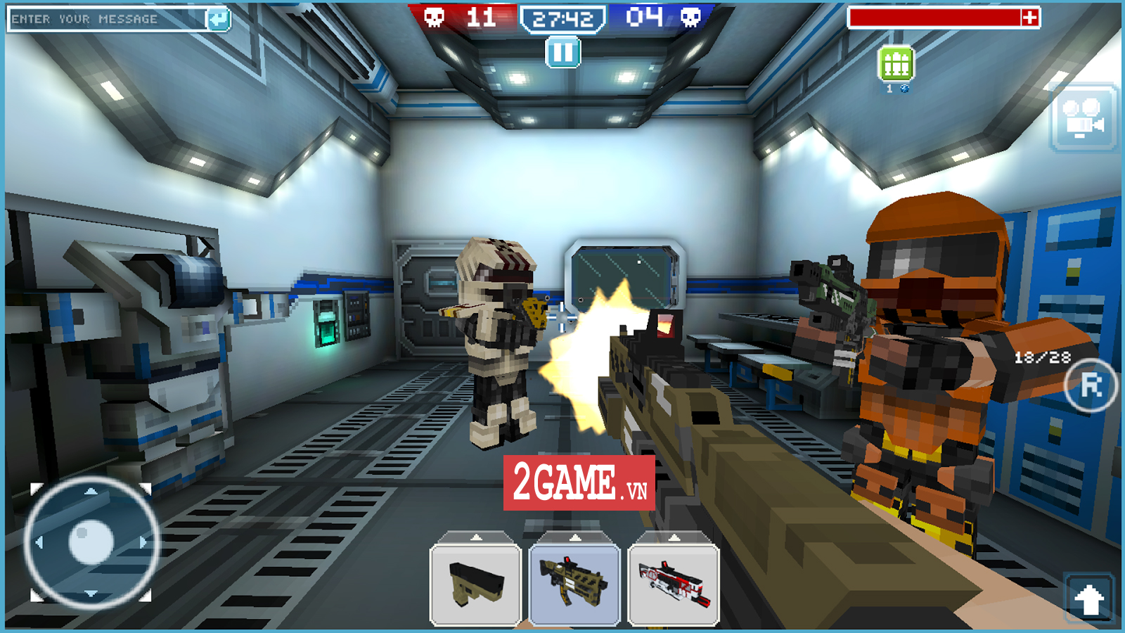 Blocky Cars – Game đua xe bắn súng cho phép người chơi tự tạo ra những mẫu nhân vật riêng biệt