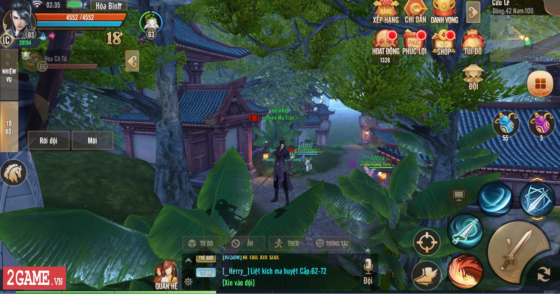 Trong Thiên Hạ 3D game thủ lúc nào cũng cần phối hợp nhau để săn được đồ xịn