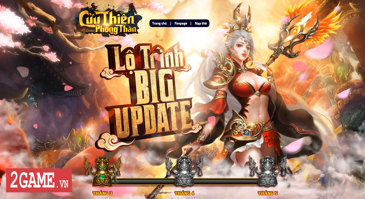 Webgame Cửu Thiên Phong Thần big update đầu năm 2018, cho phép người chơi chuyển sinh thỏa sức