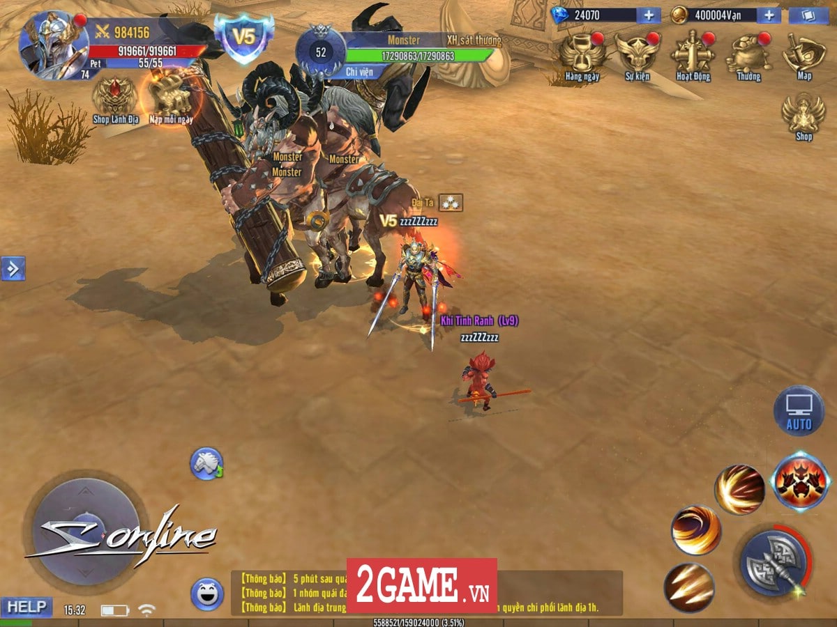 S Online khiến người chơi phải hoảng sợ vì độ oai nghiêm của dàn Boss khổng lồ