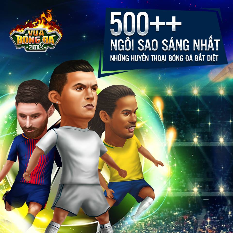 Vua Bóng Đá 2018 – Game quản lý bóng đá 3D cập bến Việt Nam