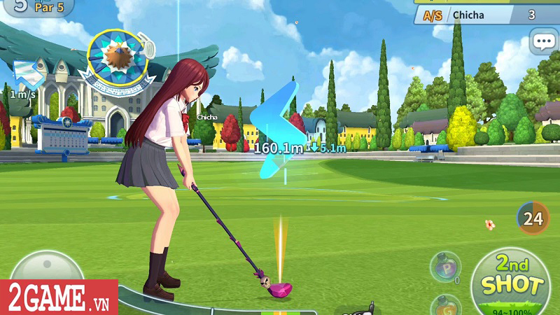 Birdie Crush – Game đề tài đánh golf thú vị với đồ họa manga dễ thương