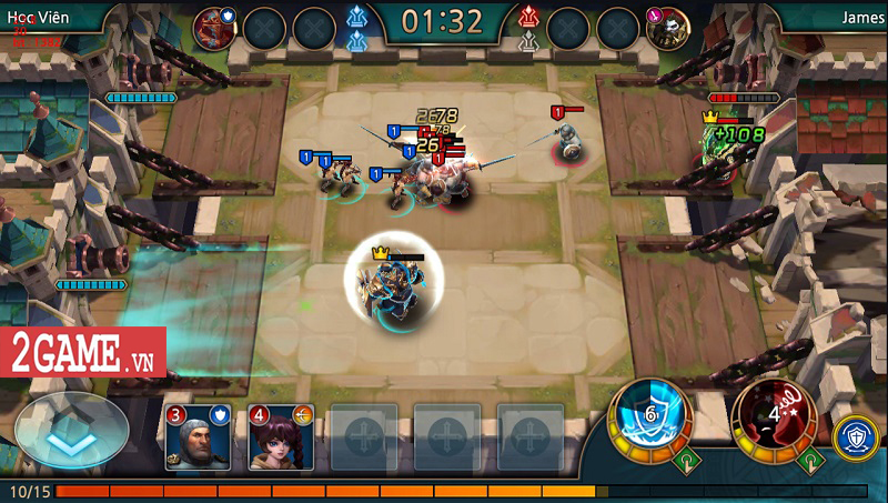 Lối chơi chiến thuật thả quân của game mobile Triple Hearts mang đậm chất tranh đấu