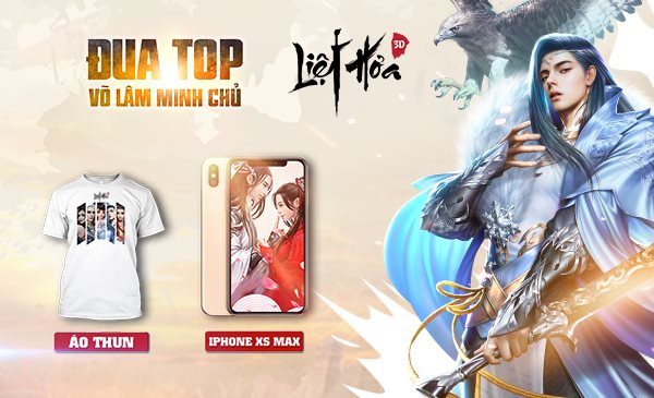 Liệt Hỏa VNG tổ chức đua top Lực chiến tặng người chơi ngay Iphone XS Max