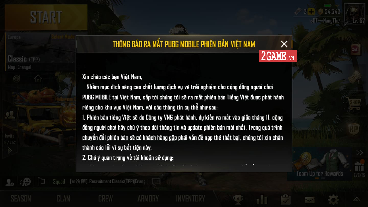 PUBG Mobile Việt Nam đã sẵn sàng đến tay người chơi vào tuần sau