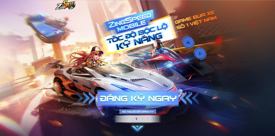 ZingSpeed Mobile VNG ra mắt trang chủ, cho phép người chơi đăng ký sớm nhận quà