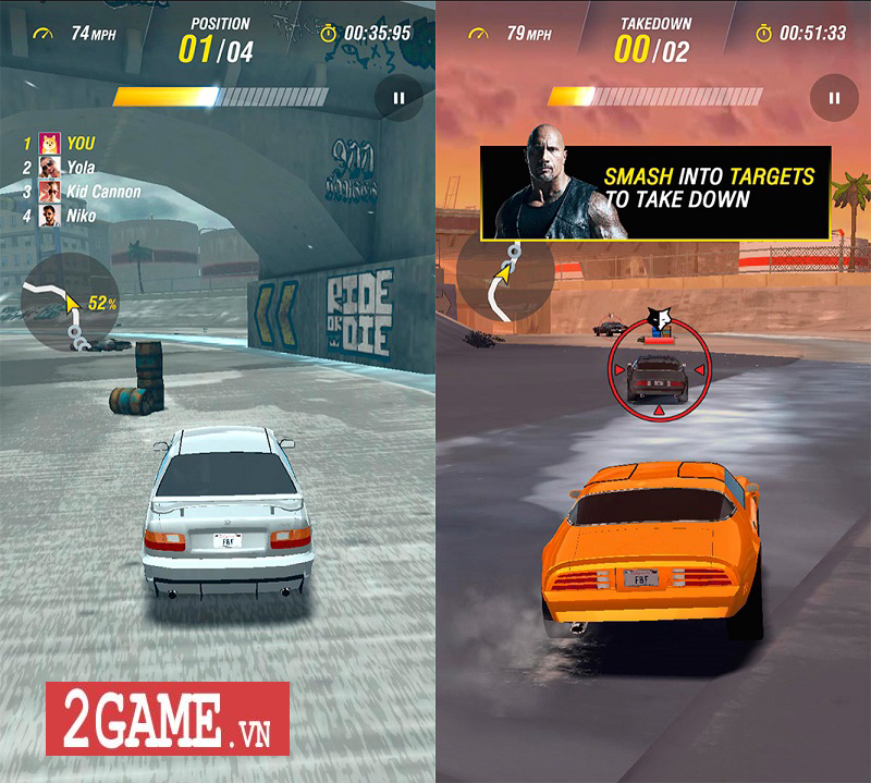 Fast and Furious: Takedown – Game đua xe ăn theo thương hiệu series phim nổi tiếng