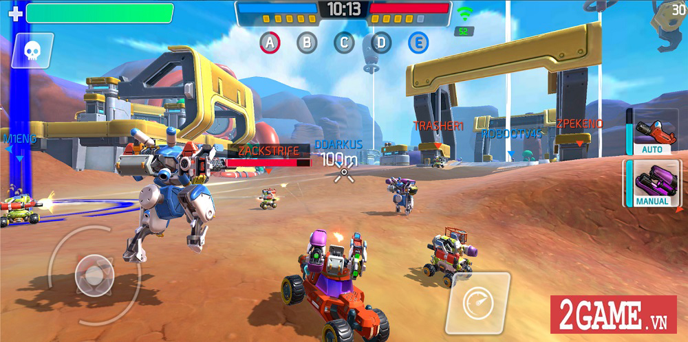 Turbo Squad cho người chơi tự sáng tạo nên phương tiện chiến đấu của riêng mình