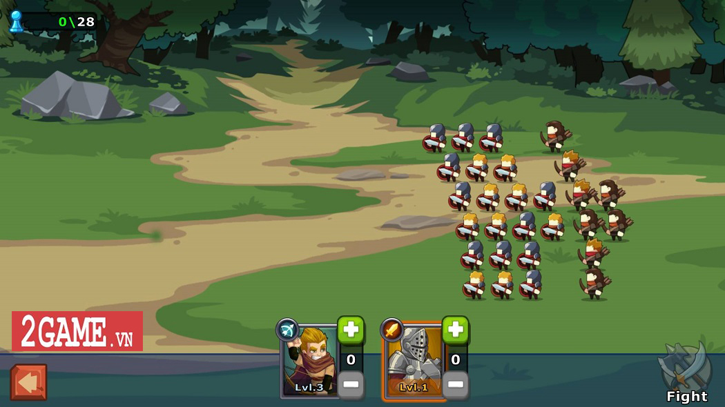 Knights and Glory – Game giả lập có lối chơi biến thể từ thể loại chiến thuật thẻ tướng
