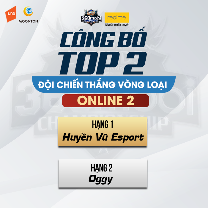 Mobile Legends: Bang Bang VNG – Huyền Vũ Esport vô địch giải đấu Vòng loại Online 2