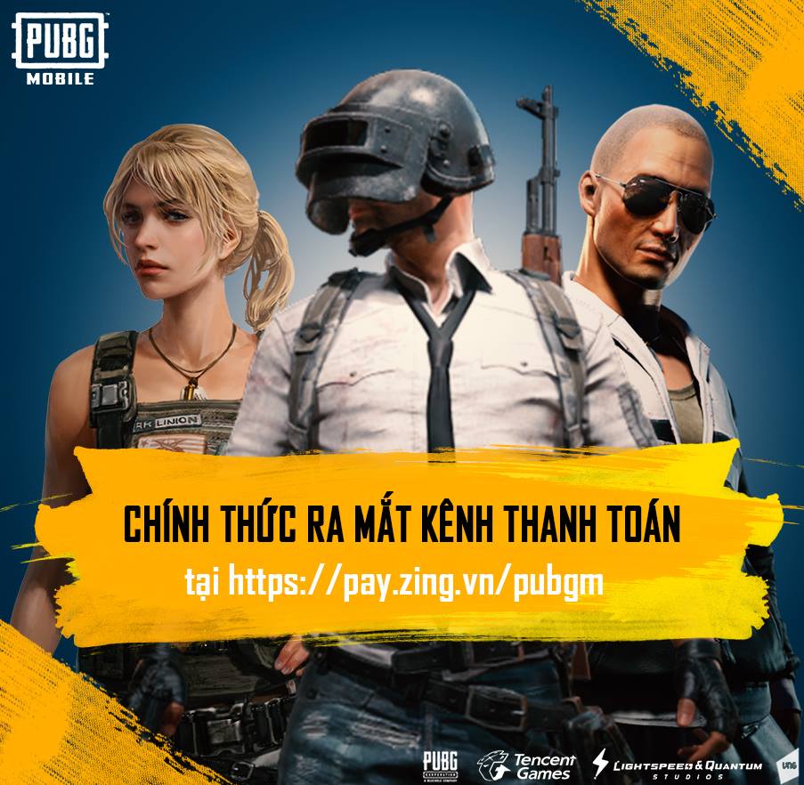 Kênh nạp thẻ chính thức dành cho game thủ PUBG Mobile Việt Nam đã được vận hành