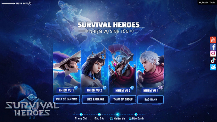 Cuối cùng Survival Heroes Việt Nam đã chịu ra mắt fan game MOBA và Sinh tồn 1