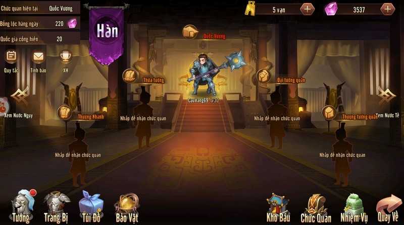Đông Chu Liệt Quốc Mobile mang đến hàng tá tính năng quy mô cho người chơi thử sức