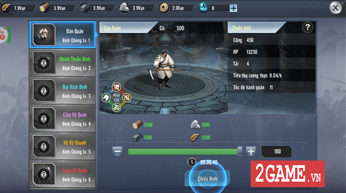 Game thủ Tam Quốc Vương Giả đắm chìm trong chuỗi nhiệm vụ xây thành, điều binh 5 Game thủ Tam Quốc Vương Giả đắm chìm trong chuỗi nhiệm vụ xây thành, điều binh 5