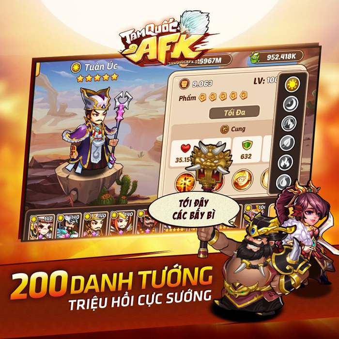 Tam Quốc AFK - Tựa game online khuyến khích người chơi cày ít thôi ra mắt game thủ Việt 2