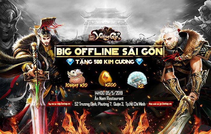Người chơi Tam Quốc Vương Giả Mobile hào hứng chờ buổi offline tại Sài Thành diễn ra