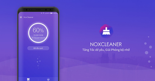 Ứng dụng dọn rác Nox Cleaner tích hợp thêm chức năng tăng tốc game mobile