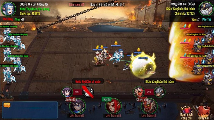 Game Dị Tam Quốc Mobile linh hoạt về chiến thuật nổi bật về lối chơi