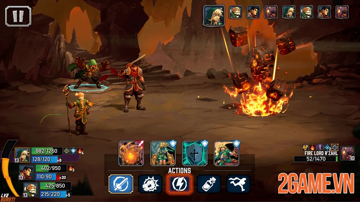 Battle Chasers: Nightwar gây ấn tượng mạnh cả về gameplay và đồ họa