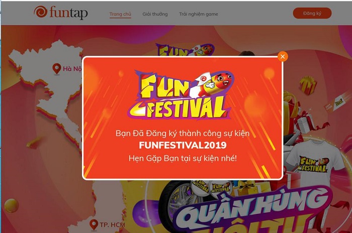 NPH Funtap chính thức thông báo mở đăng ký tham dự lễ hội Funfestival Hà Nội 4