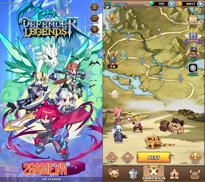 Defender Legends là game nhập vai ủy thác có nội dung đa dạng và hấp dẫn