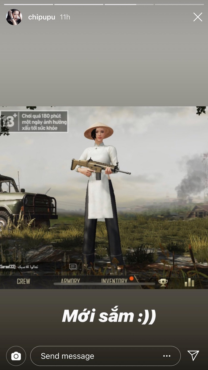 Chi Pu hi vọng được cùng các đội tuyển PUBG Mobile VN chinh phục giải đấu thế giới 3 Chi Pu hi vọng được cùng các đội tuyển PUBG Mobile VN chinh phục giải đấu thế giới 3