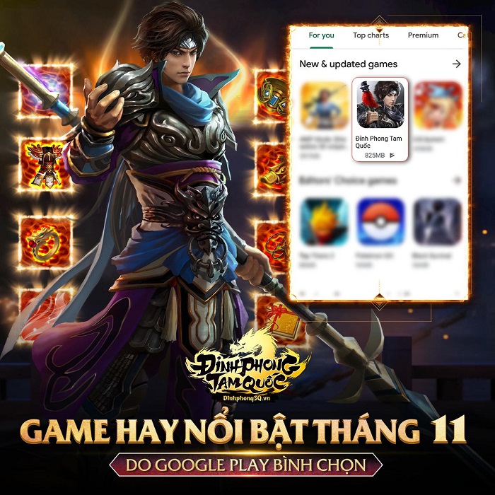 Đỉnh Phong Tam Quốc xứng đáng với vị trí game nổi bật do Google Play bình chọn 0