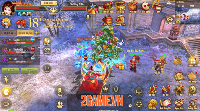 Tân Thiên Long Mobile VNG ra mắt hẳn một chế độ chơi riêng dành cho sự kiện Noel
