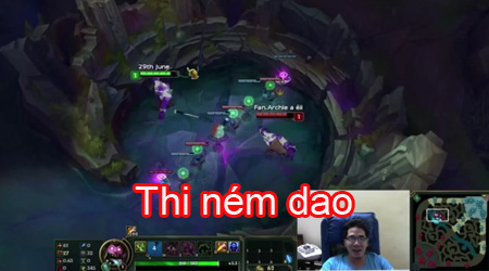 LMHT: 2 streamer Snake và Throw.Thi solo ném dao max hài