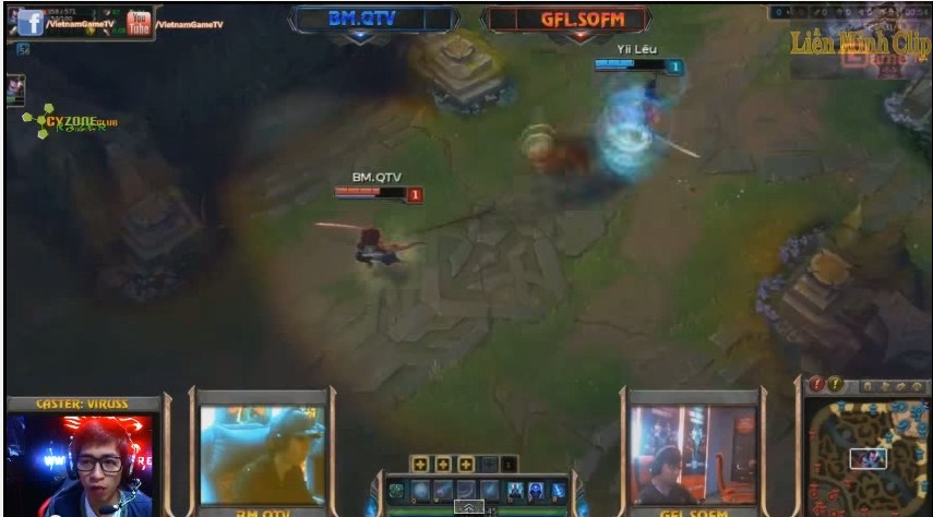 Liên Minh Huyền Thoại: Showmatch BM.QTV vs GFL.SofM [Solo Yasuo]