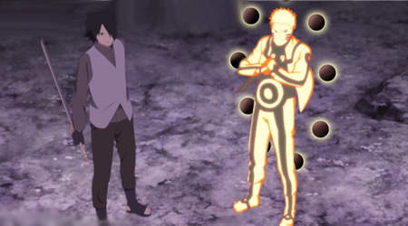 1 đoạn hành động của Sakuke và Naruto trong Boruto The Movie