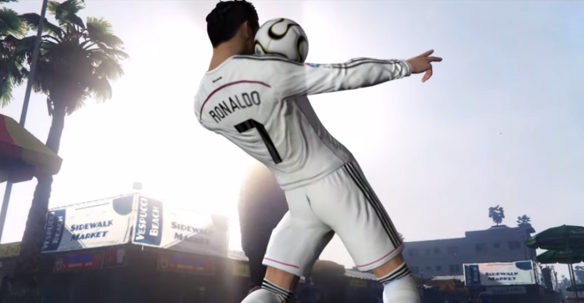 Ronaldo tự do quậy phá trong thế giới rộng lớn của Grand Theft Auto 5