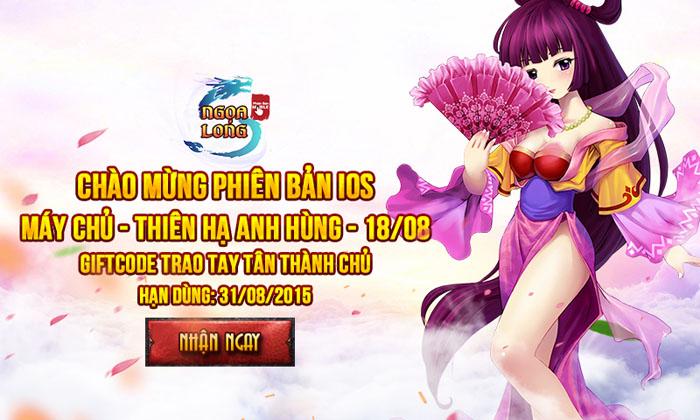 Xemgame tặng 400 giftcode game Ngọa Long Mobile bản iOS
