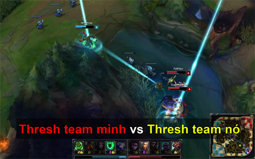 LMHT: Cười chảy nước mắt với Thresh team mình vs Thresh team nó