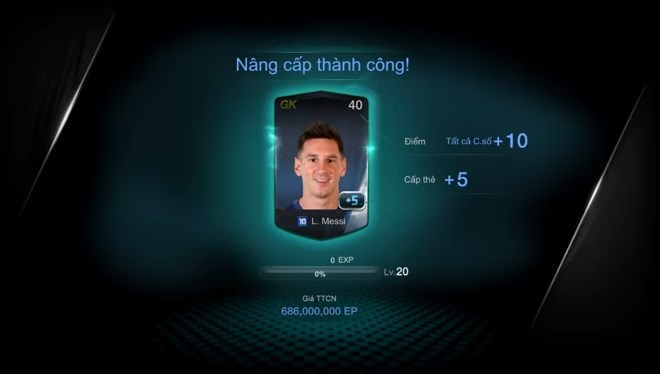 FIFA Online 3: Hoảng hốt với ‘hàng khủng’ Messi U10 +5