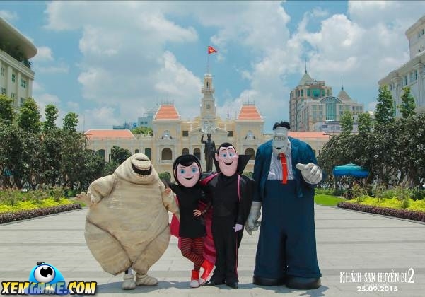 Gia đình Dracula trong Khách sạn huyền bí 2 đột nhiên xuất hiện tại Việt Nam
