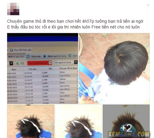 Bùng tiền net, game thủ nhí còn được cho cắt tóc… miễn phí [HOT]
