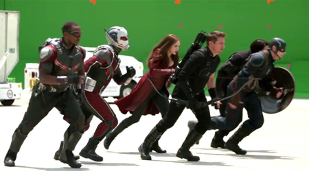 Bật cười vì những hình ảnh hậu trường của Captain America : Civil War