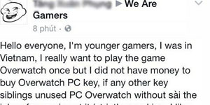 Quá mê Overwatch, game thủ Việt viết tâm thư xin key xuyên biên giới