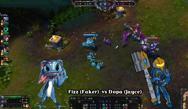 Liên Minh Huyền Thoại: Fizz (Faker) vs Dopa (Jayce) siêu kịch tính