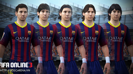 Leo Messi qua các mùa giải trong FIFA Online 3