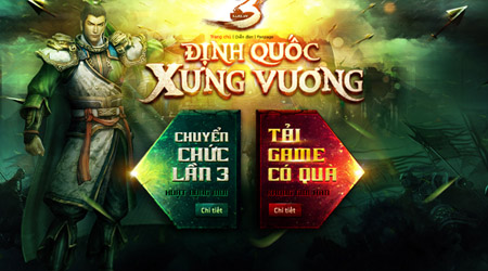 Game 3 sẵn sàng tung big update Định Quốc Xưng Vương